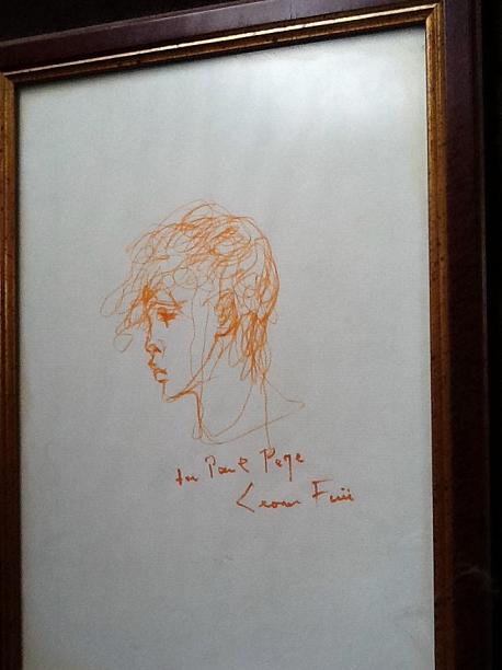 Leonor Fini Original Signed Drawing 1980s