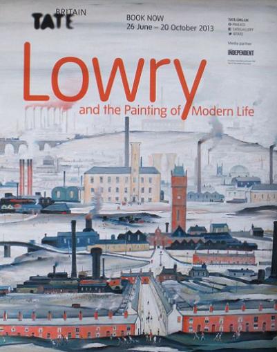 L.S. Lowry Tate Modern Exhibition Poster