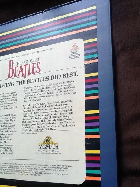 The Beatles The Compleat Beatles CED Video Disc 1982