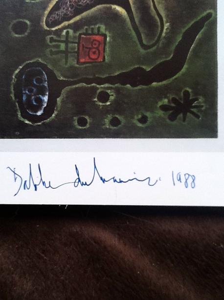 Daphne Du Maurier Signed Card 1988
