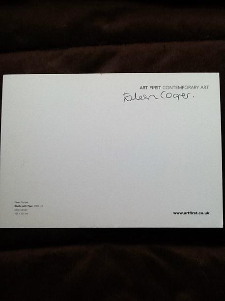 Eileen Cooper RA Signed Big Card 2000s