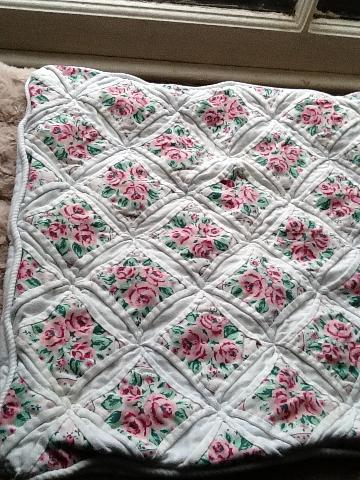 Pretty patchwork cushion cover