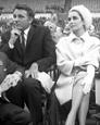 Elizabeth Taylor and Richard Burton Watch Fight Between Henry Cooper and Casius Clay at Wembley