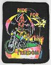 ride for freedom printed patch