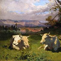 Rosa Bonheur - Cows Resting Fine Art Print