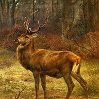 Rosa Bonheur - Stag in an Autumn Landscape Fine Art Print