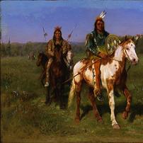Rosa Bonheur - Mounted Indians Carrying Spears Fine Art Print
