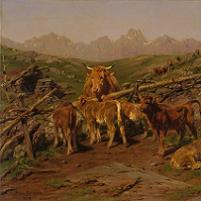 Rosa Bonheur - Calves Fine Art Print