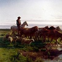 Rosa Bonheur - The Pasture Fine Art Print