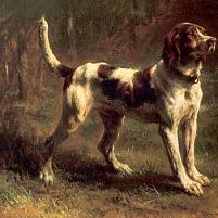 Rosa Bonheur - A Limier Briquet Hound Canvas Print