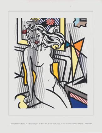 Roy Lichtenstein Nude with Yellow Pillow Art Print