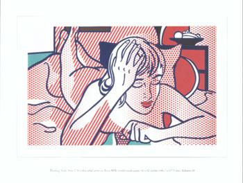 Roy Lichtenstein Thinking Nude, State I Art Print