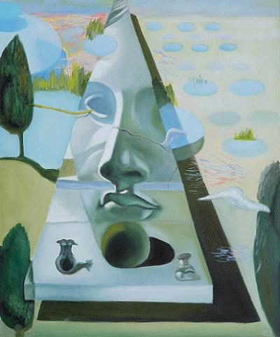 Salvador Dali Apparition of the Face of Aphrodite Art Print
