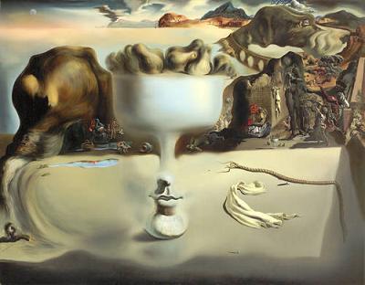 Salvador Dali Apparition of a Face and Fruit Dish on a Beach, c.1938 Art Print