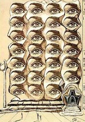 Salvador Dali Architecture of the Eyes Art Print