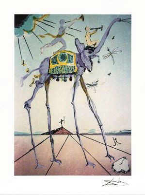 Salvador Dali Celestial Elephant Art Print