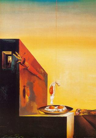 Salvador Dali Eggs on a Plate Art Print