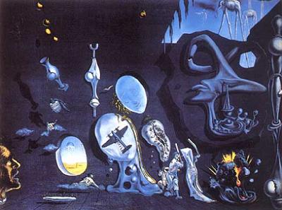 Salvador Dali Idylle Atomique Art Print