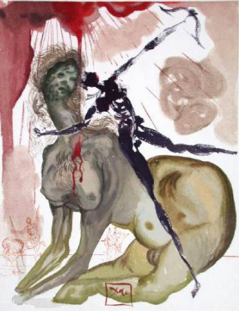 Salvador Dali DC Enfer 12 - Le Minotaure Limited Edition Art Print