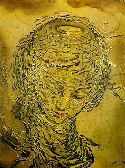 Salvador Dali Raphaelesque Head Exploded Art Print