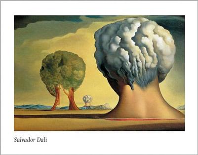 Salvador Dali Les Trois Sphinx de Bikini Art Print