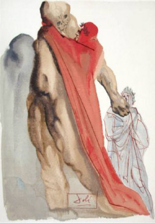 Salvador Dali DC Purgatoire 05 - Reproches de virgile Limited Edition Art Print