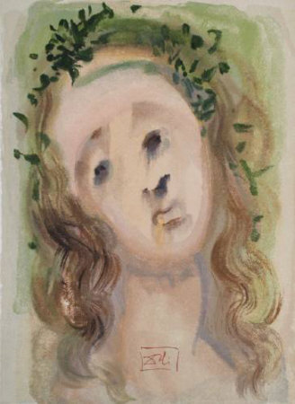 Salvador Dali DC Purgatoire 10 - Le visage de Virgile Limited Edition Art Print