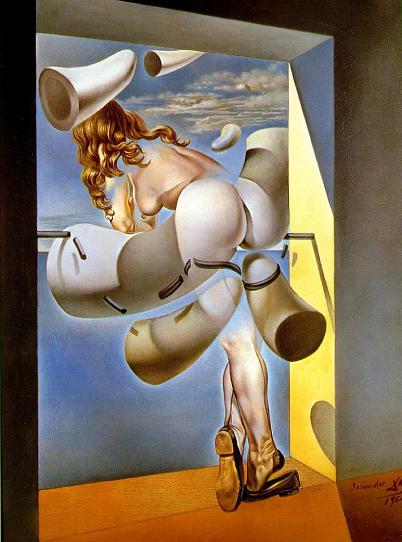 Salvador Dali Young Virgin Auto-Sodomized by Her Own Chastity, c.1954 Art Print