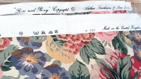 Sanderson Rose and Peony Cotton Fabric (New)