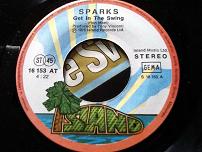 Sparks Get In The Swing German 7 Vinyl