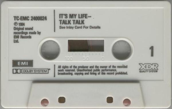 Talk Talk Life UK Cassette Black Text