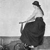 Girl on an Exercise Bike in the Gymnasium of the Titanic