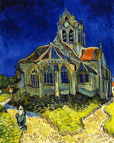 Vincent van Gogh The Church at Auvers Canvas Print