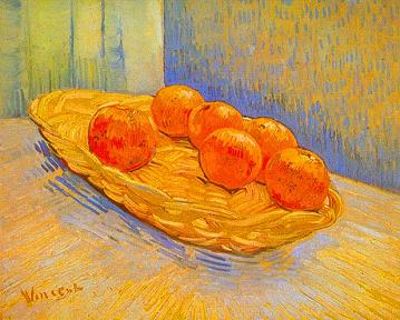 Vincent van Gogh Six Oranges Canvas Print