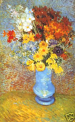 Vincent van Gogh Vase with Daisies Canvas Print