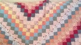 Vintage Style Shabby Chic Patchwork Quilt