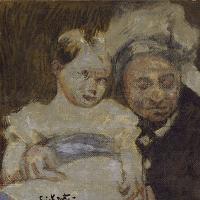 Walter Sickert - Queen Victoria and her great-grandson Fine Art Print