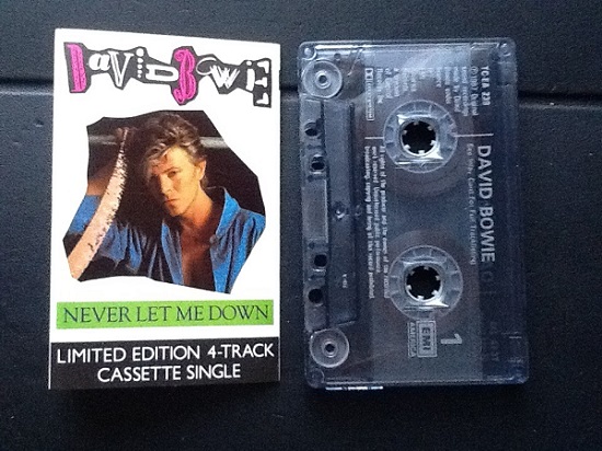 David Bowie Never Let Me Down Cassette Single